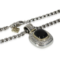 Albion Onyx Pendant in 14k Yellow Gold/Sterling Silver