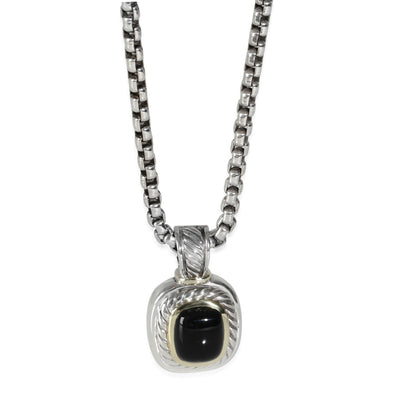Albion Onyx Pendant in 14k Yellow Gold/Sterling Silver