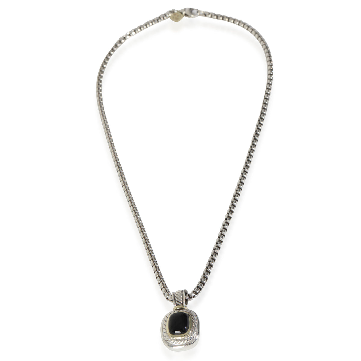 Albion Onyx Pendant in 14k Yellow Gold/Sterling Silver