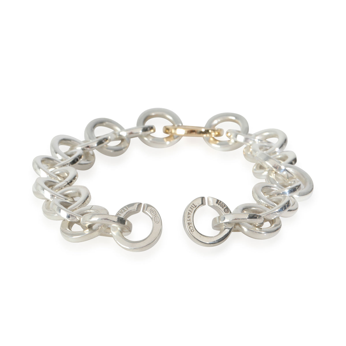 Bracelet in 18k Yellow Gold/Sterling Silver