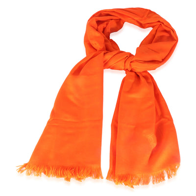 Orange Vif Cashmere New Libris Stole