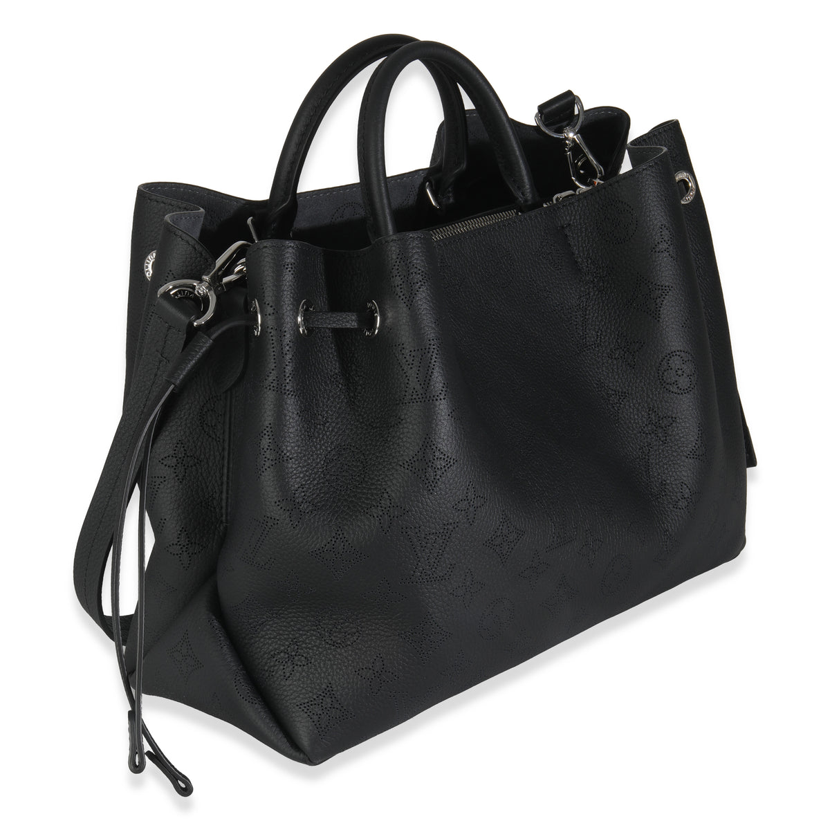 Black Monogram Mahina Bella Tote
