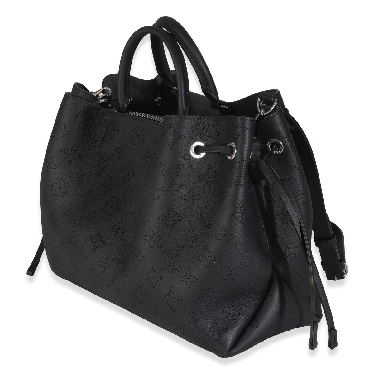Black Monogram Mahina Bella Tote
