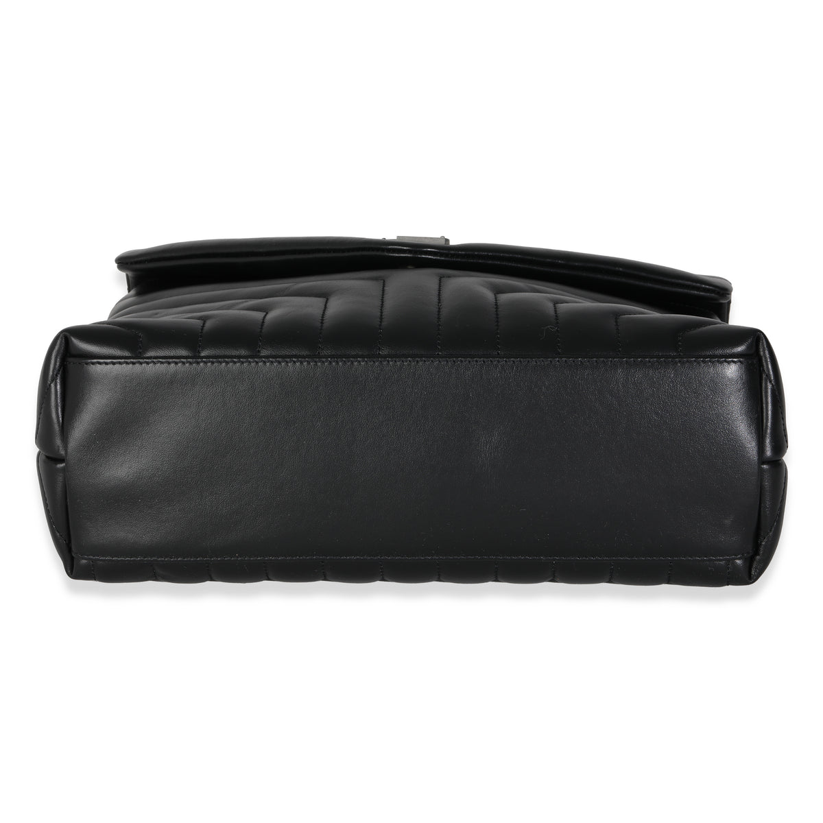 Black Calfskin Medium Loulou Chain Bag