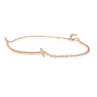 Rose Gold Diamond Tiffany T Smile Bracelet