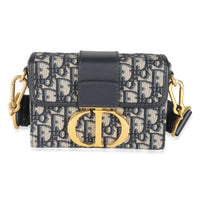 Navy Oblique Canvas 30 Montaigne Box