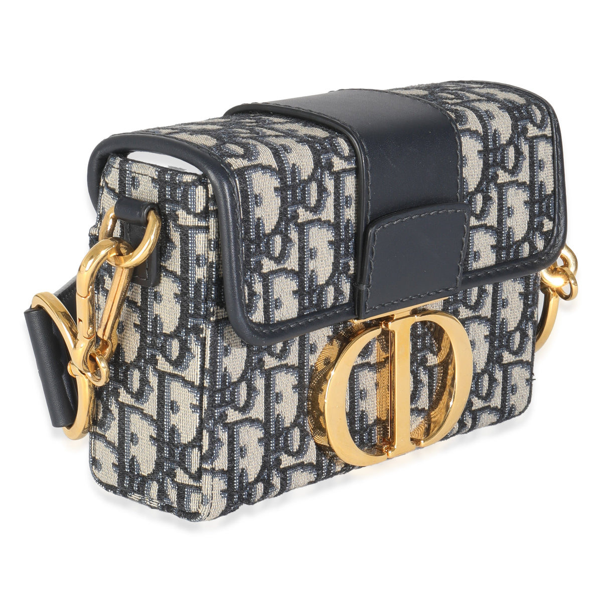 Navy Oblique Canvas 30 Montaigne Box