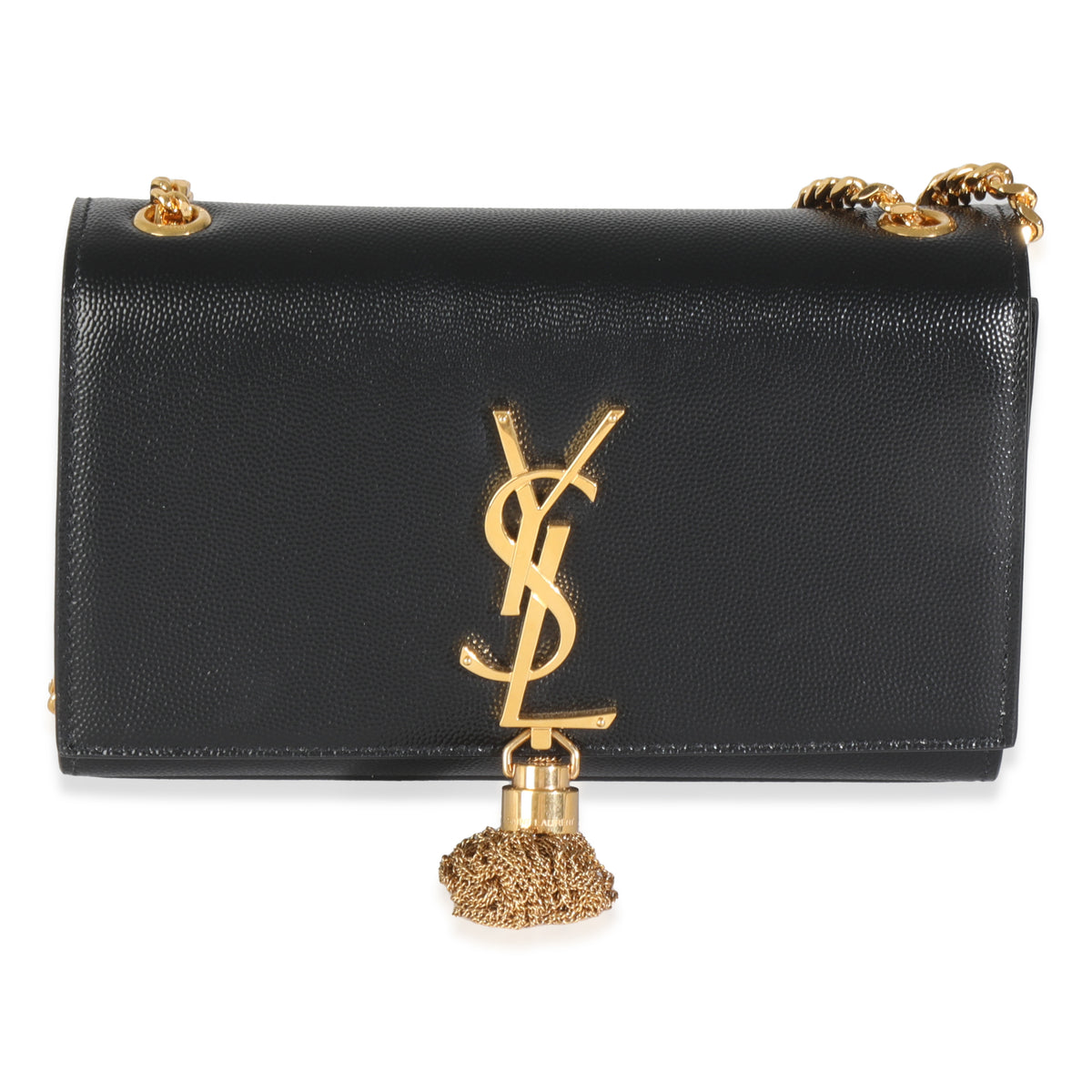 Black Grain De Poudre Small Kate Tassel