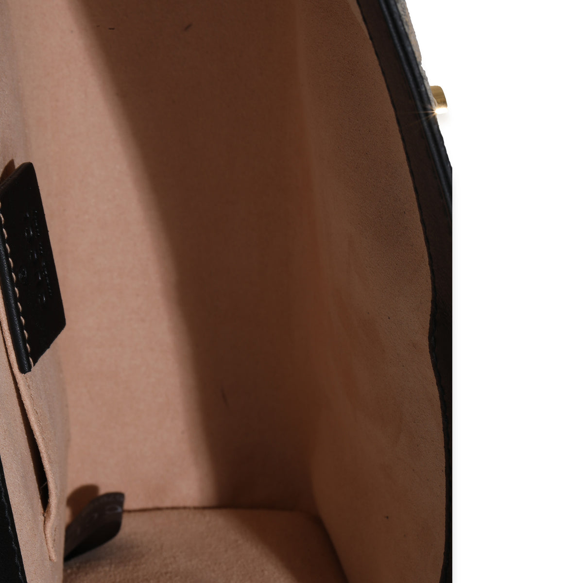 Black GG Supreme Canvas Bees Small Padlock Chain Bag