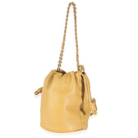 Sahara Mellow Nappa Lambskin Flamenco Chain Bucket Bag