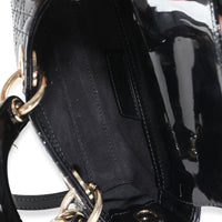 Black Patent Cannage Micro D-Joy