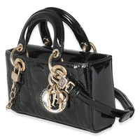 Black Patent Cannage Micro D-Joy