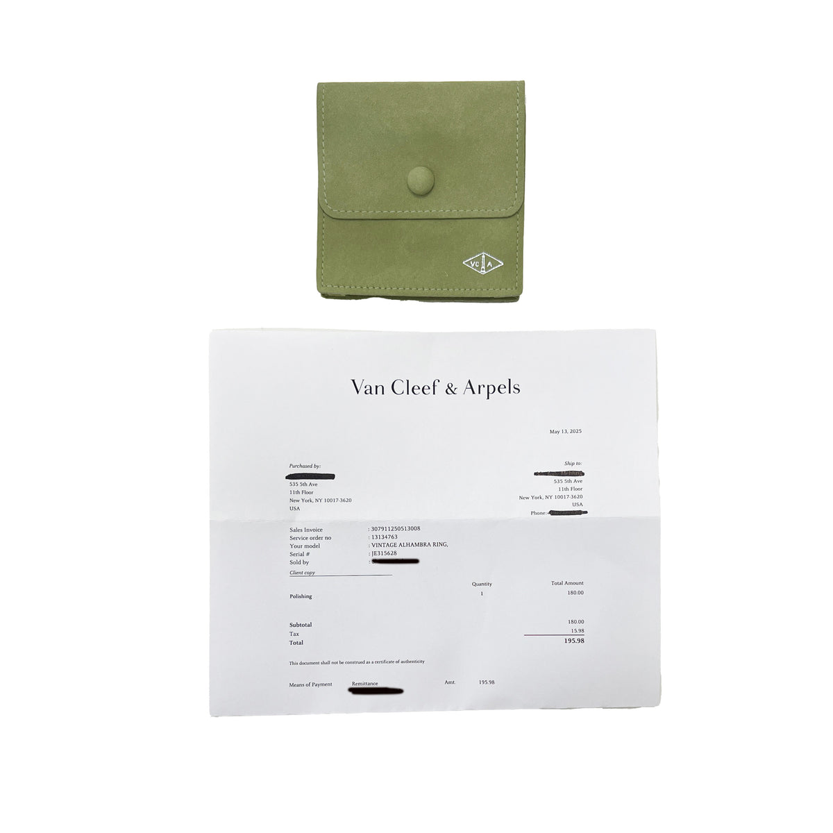 Yellow Gold Onyx and Diamond Vintage Alhambra Ring