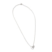 White Gold  Love Necklace