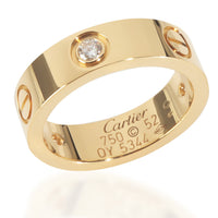 Yellow Gold Diamond Love Ring