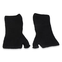 20A Black Cashmere CC Fingerless Long Gloves