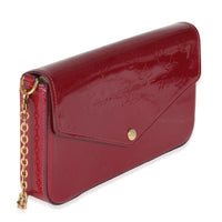 Magenta Monogram Vernis Felicie Pochette