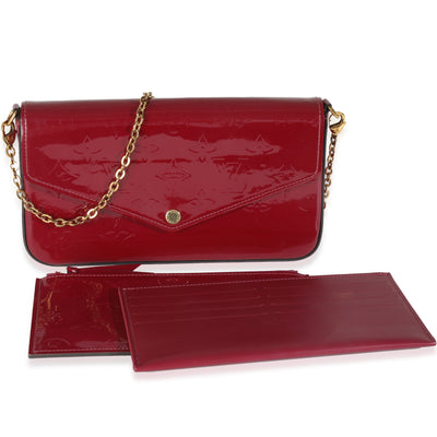 Magenta Monogram Vernis Felicie Pochette