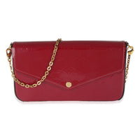 Magenta Monogram Vernis Felicie Pochette