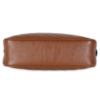 Cuir Glazed Calfskin Matelasse Diagonal Small GG Marmont Shoulder Bag