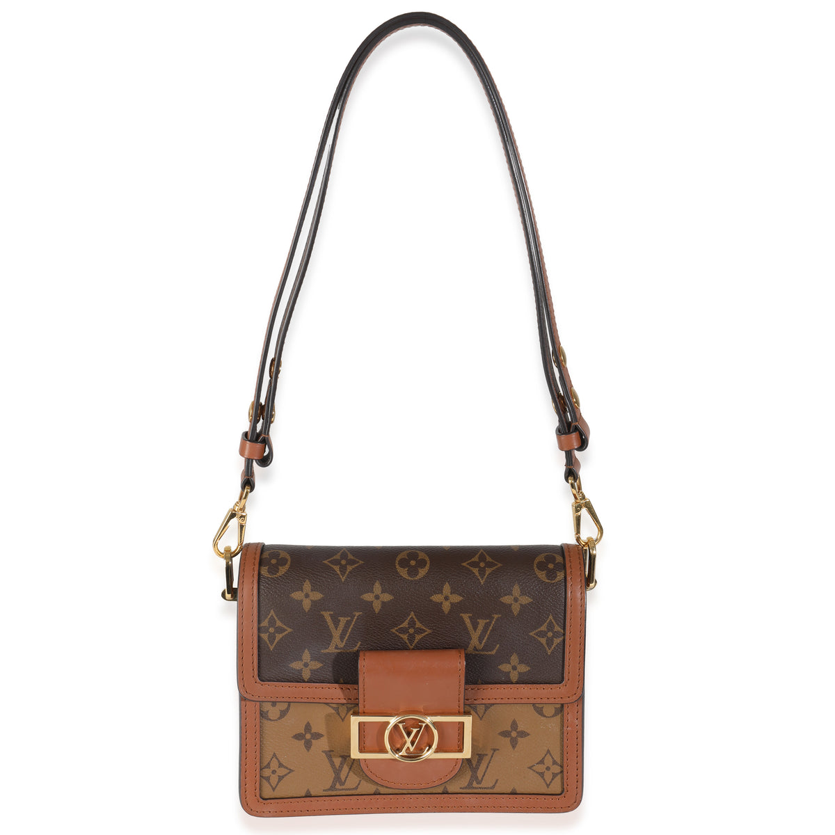 Reverse Monogram Canvas Mini Dauphine