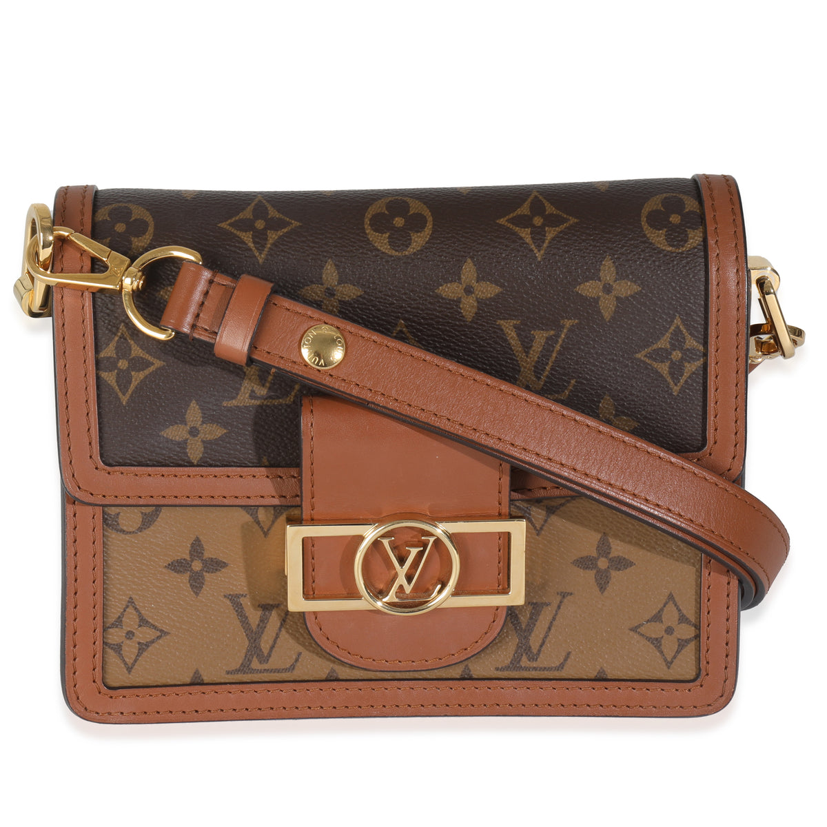 Reverse Monogram Canvas Mini Dauphine