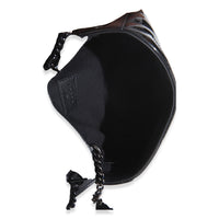 Black Patent Chevron GG Marmont Super Mini Bag