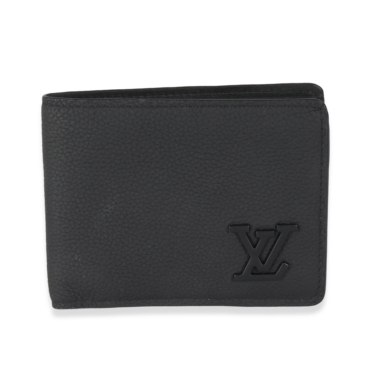 Black Aerogram Calfskin Multiple Wallet