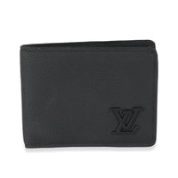 Black Aerogram Calfskin Multiple Wallet