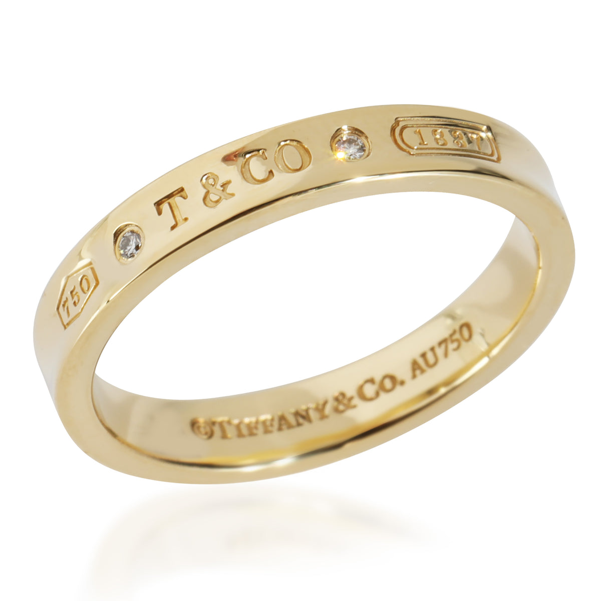 Yellow Gold Diamond 1837 Ring