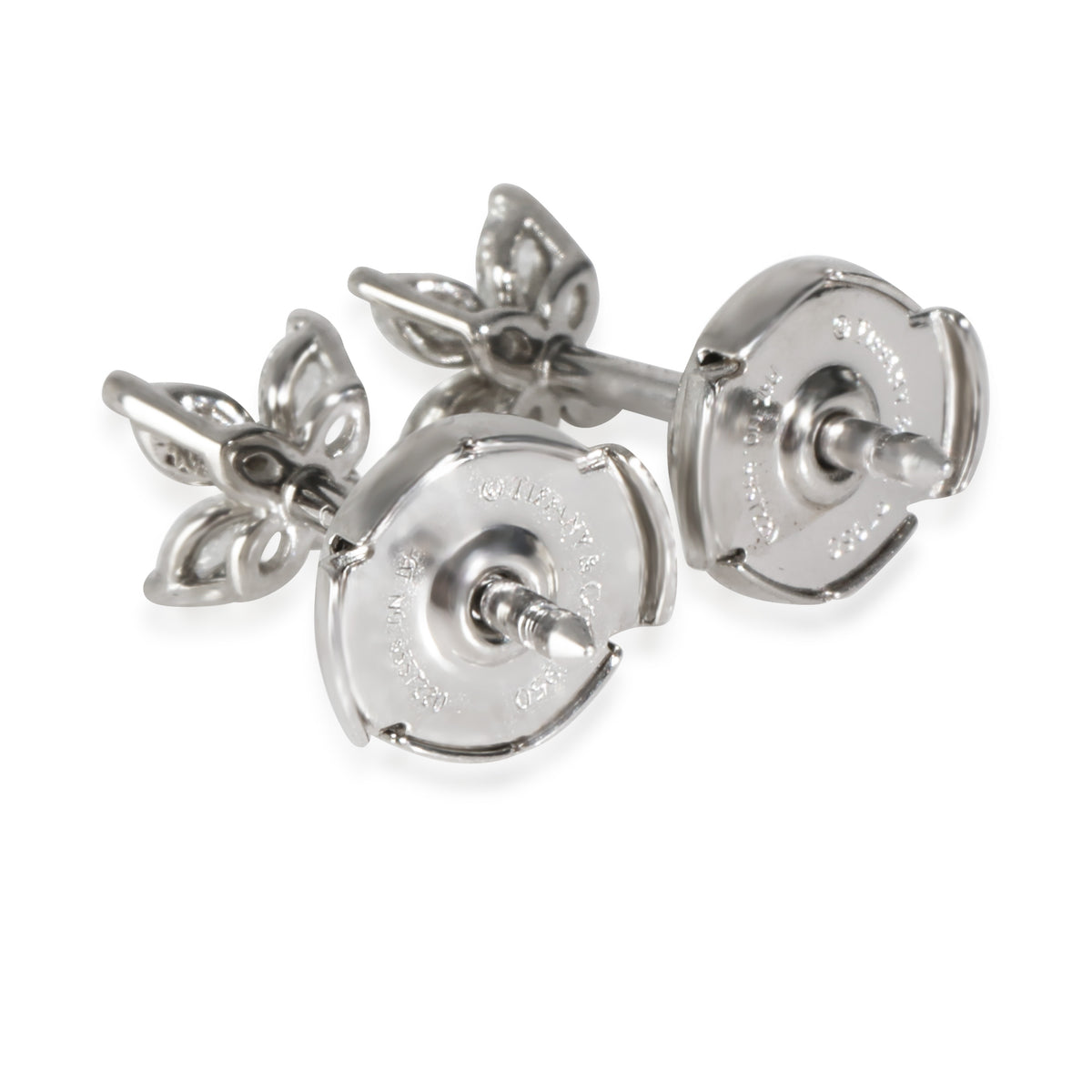 Platinum Diamond Victoria Mini Earrings