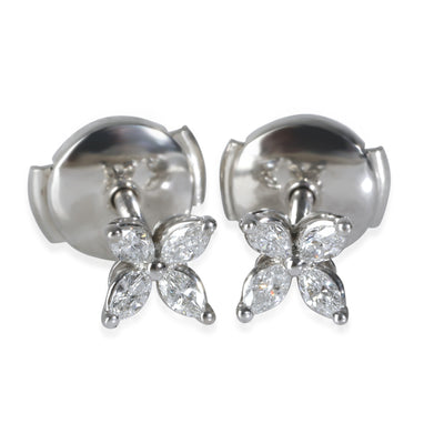 Platinum Diamond Victoria Mini Earrings