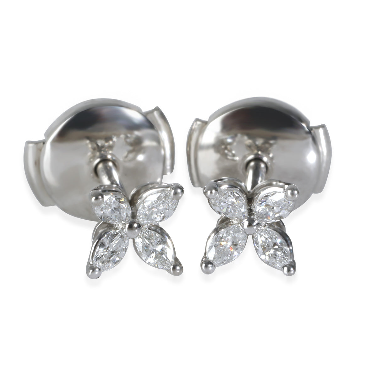 Platinum Diamond Victoria Mini Earrings