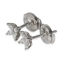 Platinum Diamond Victoria Mini Earrings