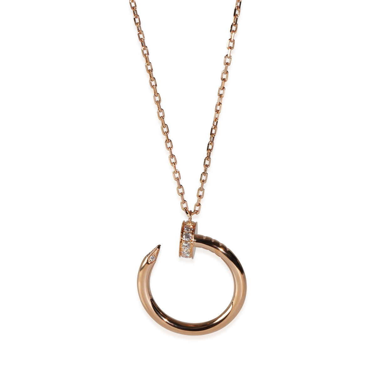 Rose Gold Diamond Juste Un Clou Pendant