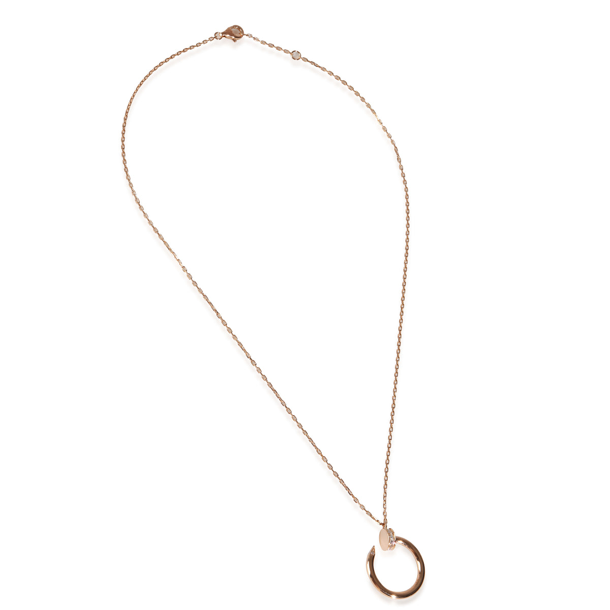 Rose Gold Diamond Juste Un Clou Pendant