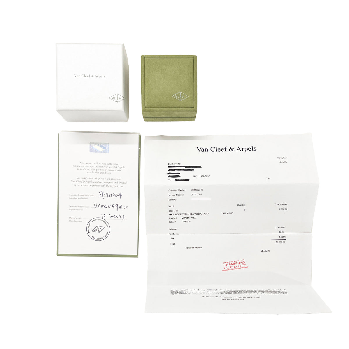 Rose Gold Carnelian Sweet Alhambra Pendant