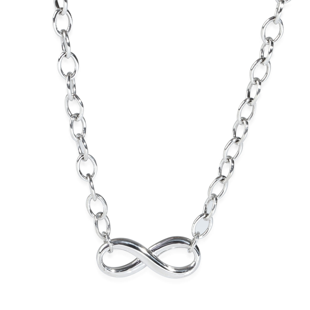 Sterling Silver  Infinity Necklace