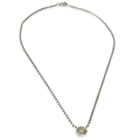 Yellow Gold & Sterling Silver  Cookie Necklace