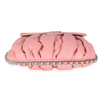 Pink Washed Quilted Lambskin Medium Chain Around Messenger