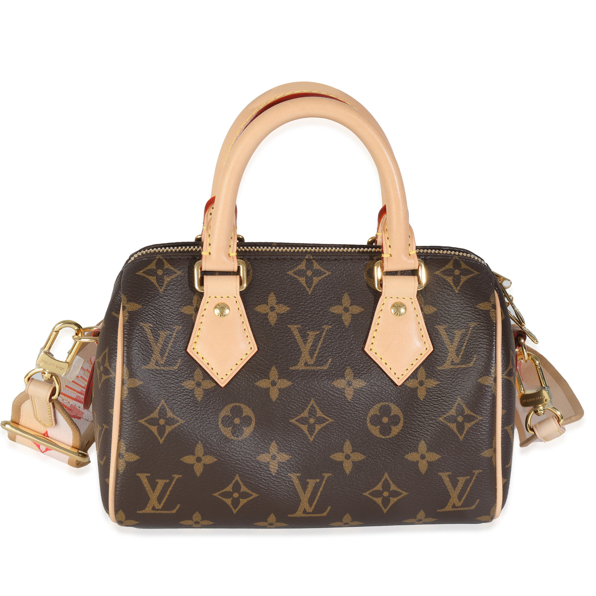 Beige Monogram Canvas Speedy Bandouliere 20