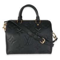 Black Monogram Empreinte Speedy Bandouliere 25