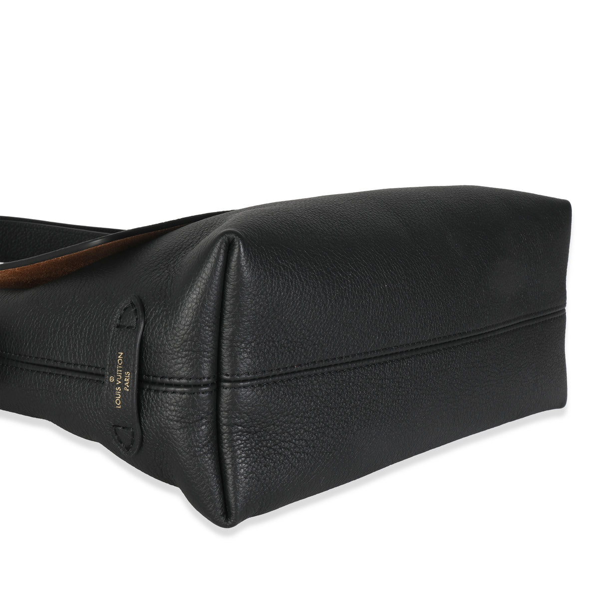 Black Grained Calf Leather Low Key Messenger