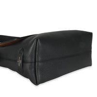 Black Grained Calf Leather Low Key Messenger