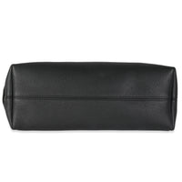 Black Grained Calf Leather Low Key Messenger