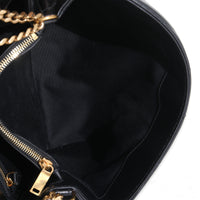 Black Y Quilted Calfskin Monogram Medium Loulou Chain