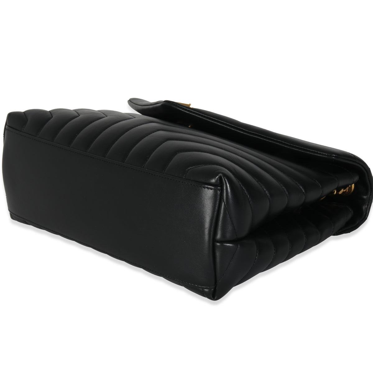 Black Y Quilted Calfskin Monogram Medium Loulou Chain