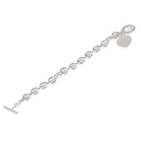 Sterling Silver  Heart Tag Bracelet