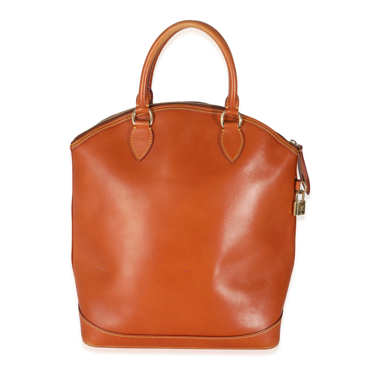 Caramel Calfskin Nomade Vertical Lockit