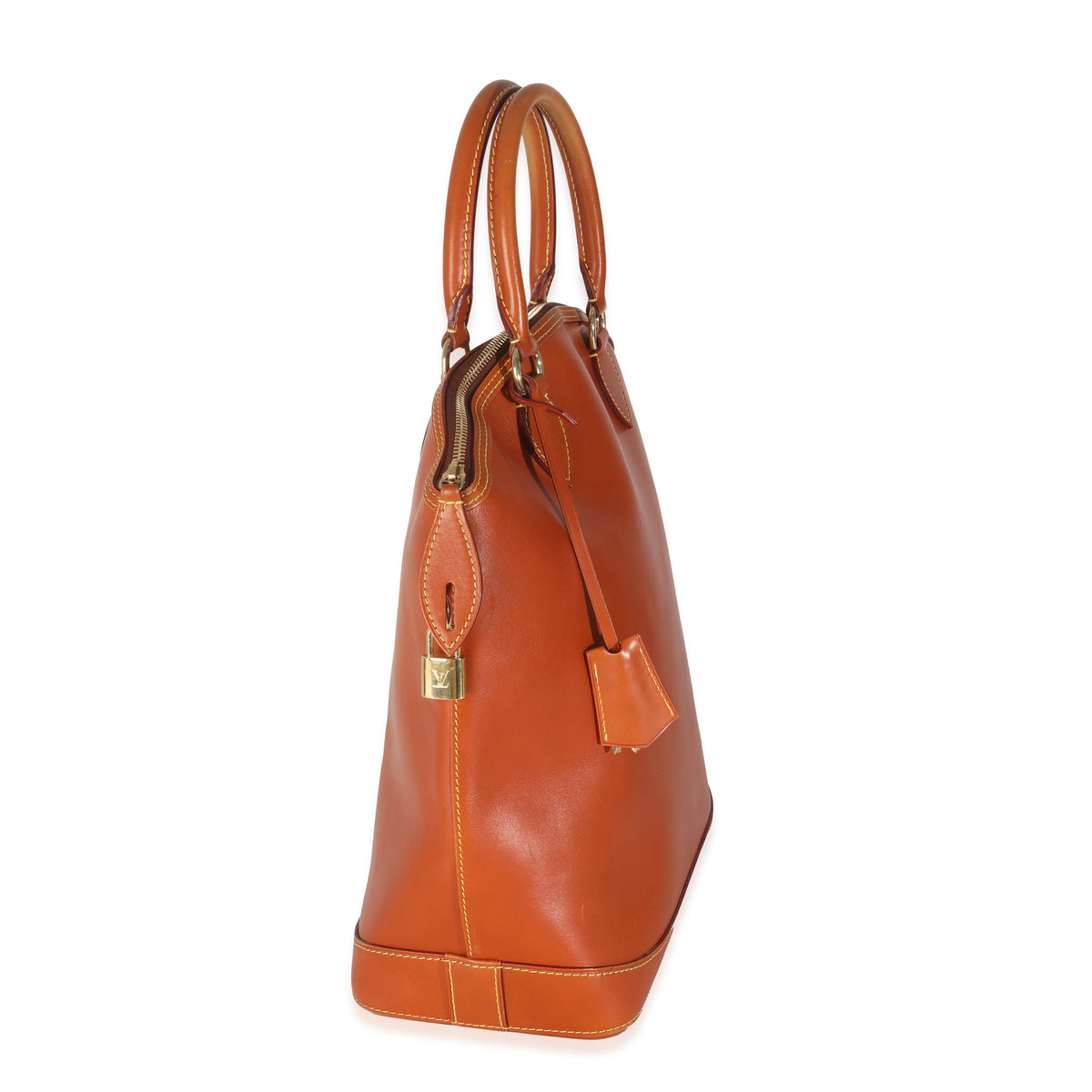 Caramel Calfskin Nomade Vertical Lockit